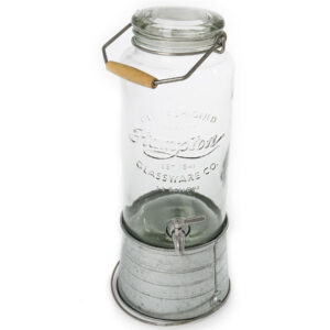 Mason jar drink dispenser with spigot