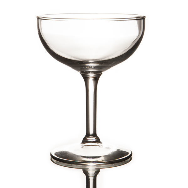 Glassware- Saucer style champagne glass