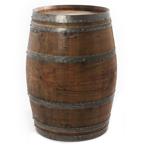 Wine Barrels available in light and dark wood.