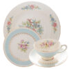 Mix and match vintage china place settings