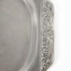 Silver ornate tray - detail