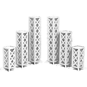 columns and lattice stands