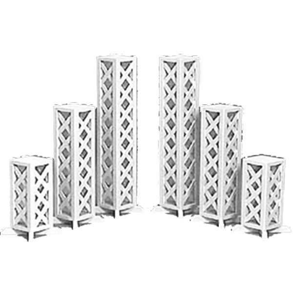 columns and lattice stands