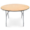 48 inch round plywood folding banquet table