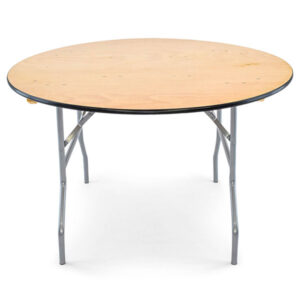 48 inch round plywood folding banquet table