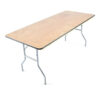 6' X 30" plywood folding banquet table