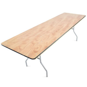 8' X 30" plywood folding banquet table