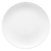 White Coupe rimless entree plate