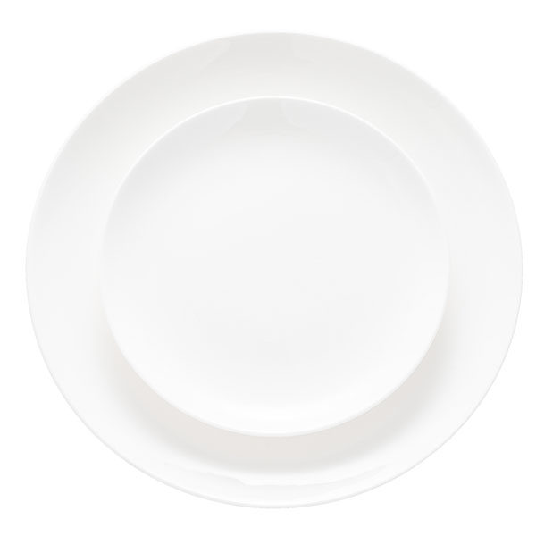 White Coupe is a simple, rimless china that is exceptional in its versatility.