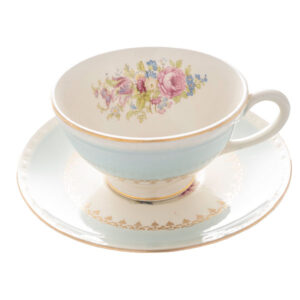 Mix and match vintage china cup and saucers
