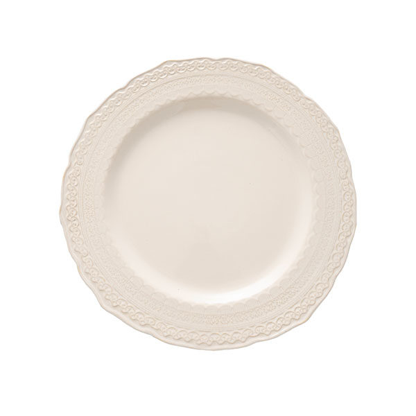 Sierra Lace luncheon plate is a beautiful lace-edged china that is perfect for your lunch, tea, or light dinner. 10 plates per order of 1.