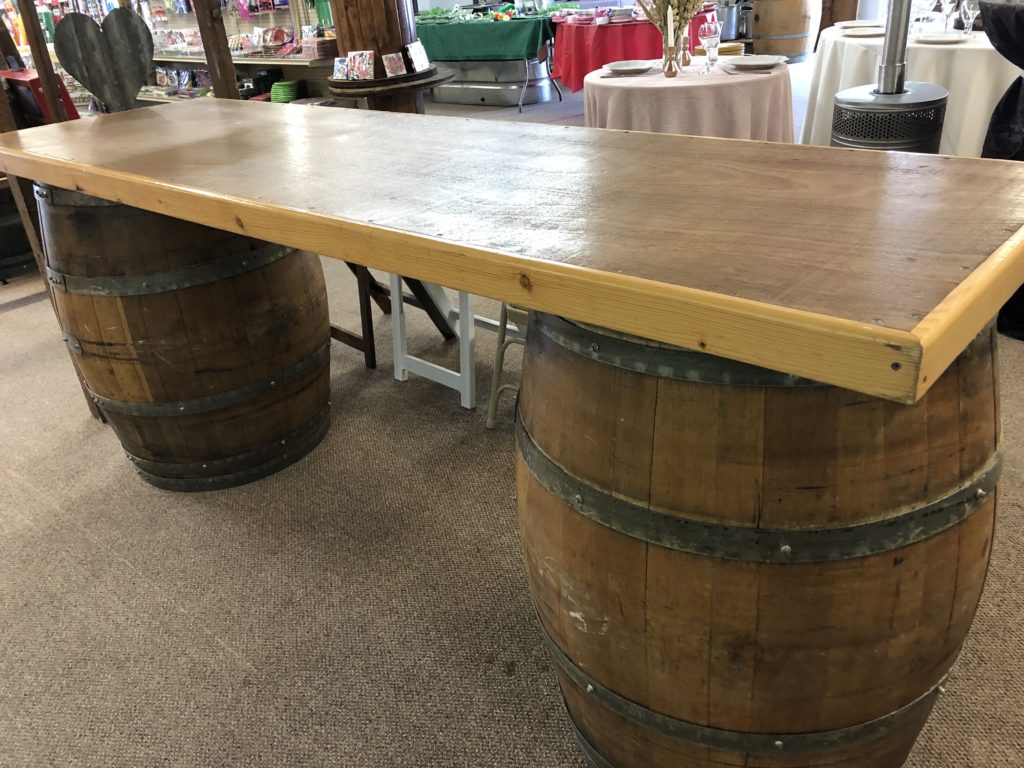 Wine Barrel Bar with Two Tone Top (Delivery Only) Bars Sierra